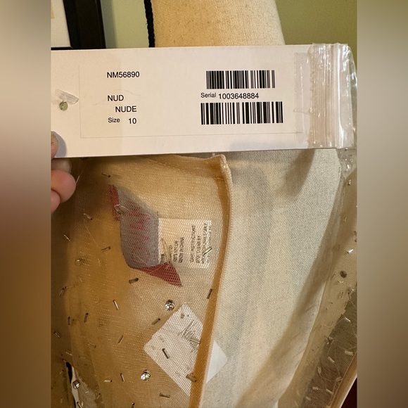 NWT-Jovani Nude dress-Sz 10 style #NM56890 - Picture 12 of 14